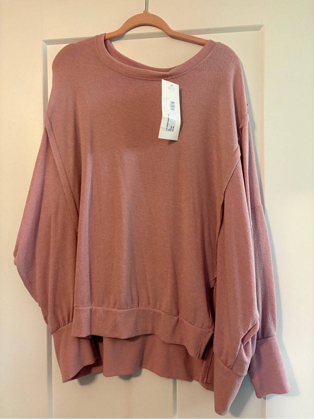 Jolie Relaxed Crewneck Sweatshirt - Dusty Rose